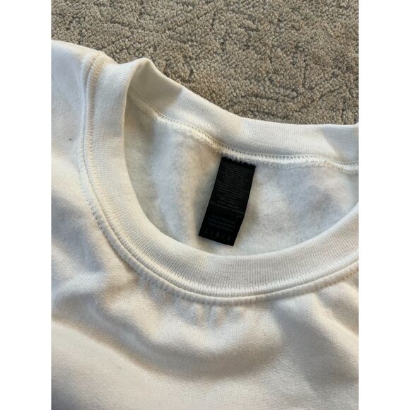 Sabrina Carpenter Short N Sweet Tour Crewneck Sweatshirt White L - Picture 4 of 4